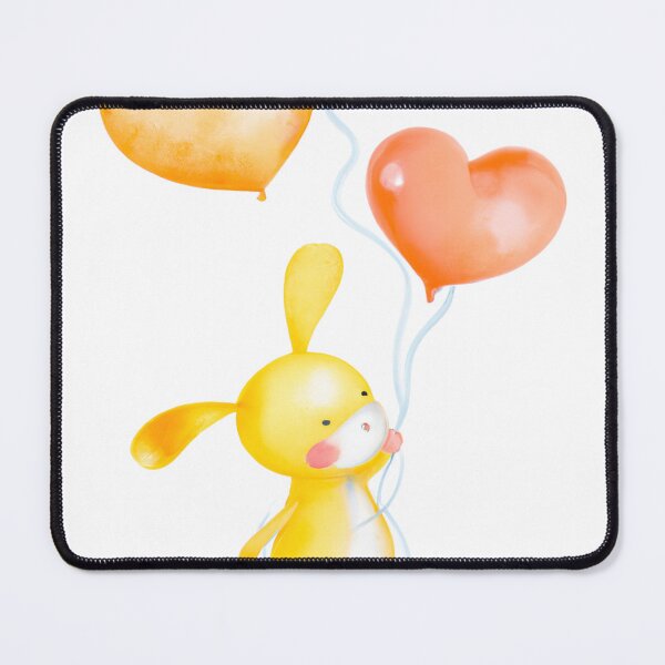Item preview, Cute bunny with balloons designed and sold by WaveDance.
