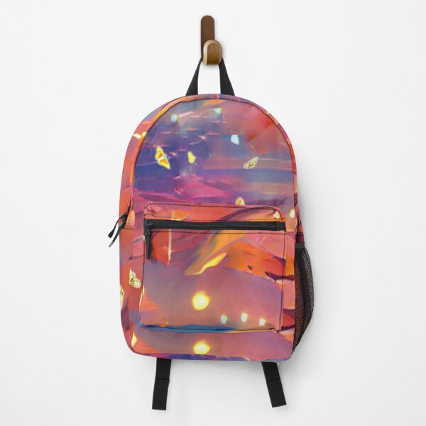 Item preview, glowing butterflies, fireflies, in the sunset sky, abstract art, mood, optimism, nature, pink designed and sold by Maria Mihailova.