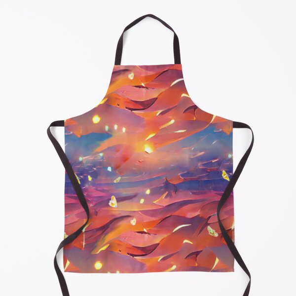 Item preview, glowing butterflies, fireflies, in the sunset sky, abstract art, mood, optimism, nature, pink designed and sold by Maria Mihailova.