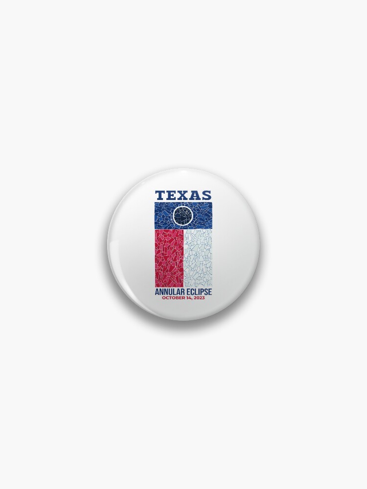 Thumbnail 1 of 3, Pin, Texas Annular Eclipse 2023 designed and sold by Eclipse2024.