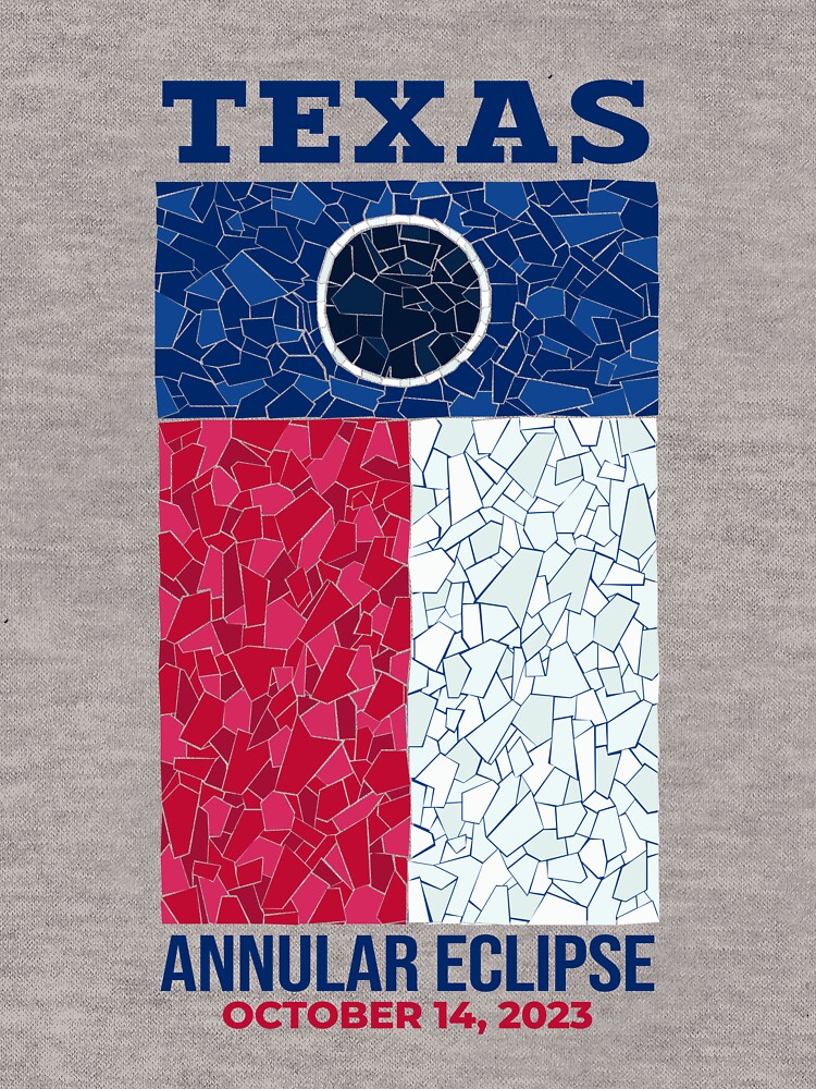 Thumbnail 5 of 5, Lightweight Hoodie, Texas Annular Eclipse 2023 designed and sold by Eclipse2024.