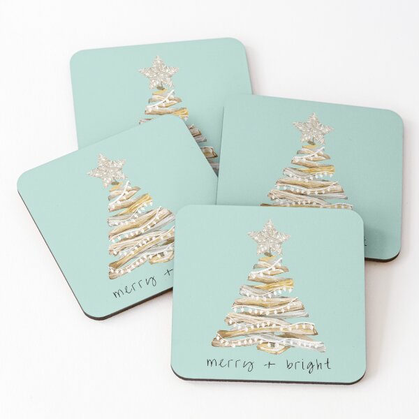 Item preview, Merry and Bright Natural Christmas Tree designed and sold by beachchic.