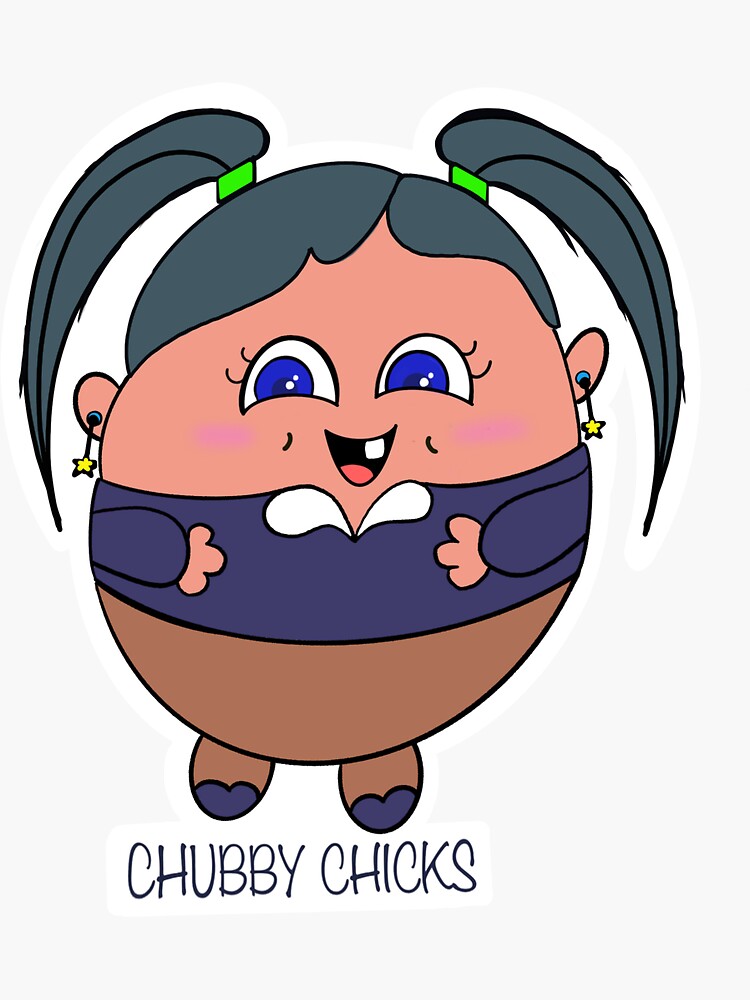 Chubby Chicks Sticker For Sale By Divinewhimsy Redbubble