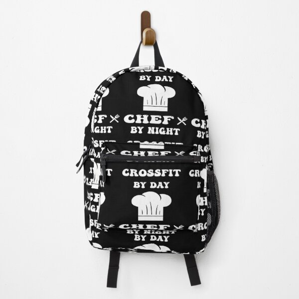 Item preview, crossfit by day and chef by night funny and cool saying designed and sold by Ach B.