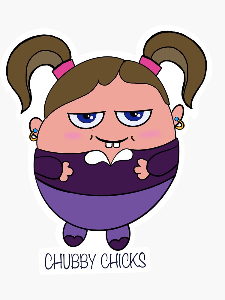 Chubby Chicks Sticker For Sale By Divinewhimsy Redbubble