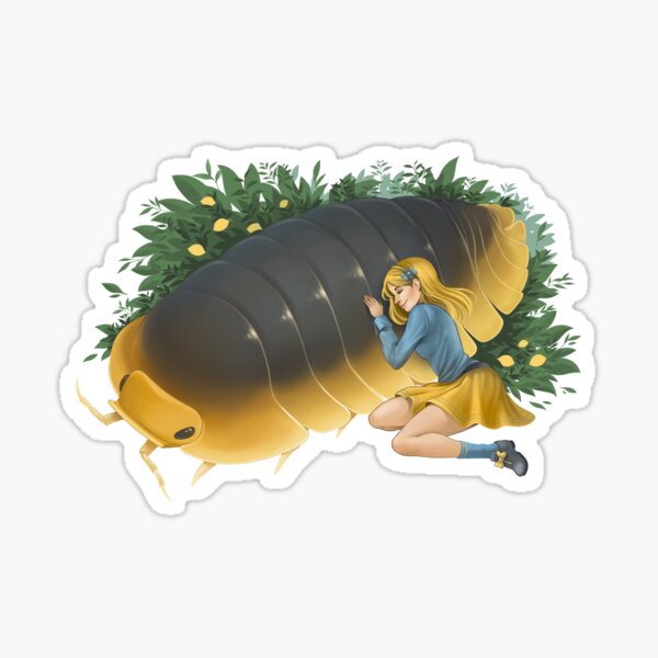 Lemon Grove Rest (ft. Cubaris sp. Lemon Blue) - With Leaves Sticker