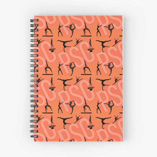 Item preview, LOGO Peach State Gym Pattern with Orange and Hot Pink for those students and teachers who Love Gymnastics design designed and sold by tranquilbeach.
