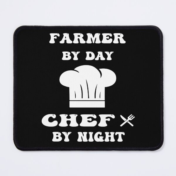 Item preview, farmer by day and chef by night funny and cool saying designed and sold by Ach B.