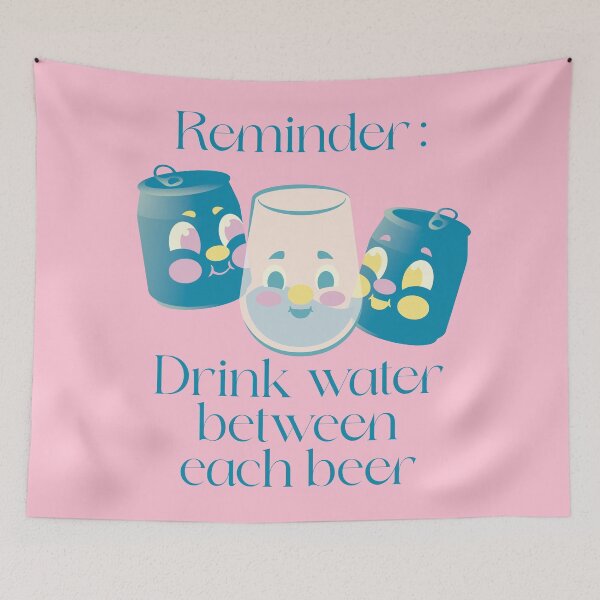 Item preview, Drink water between each beer designed and sold by devillyne.