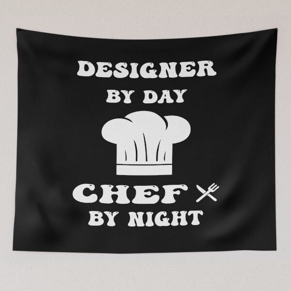 Item preview, designer by day and chef by night funny and cool saying designed and sold by Ach B.