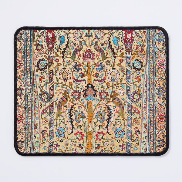 Item preview, Tehran Antique Silk Persian Carpet Print designed and sold by Vicky Brago-Mitchell®.