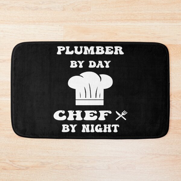 Item preview, plumber by day and chef by night funny and cool saying designed and sold by Ach B.