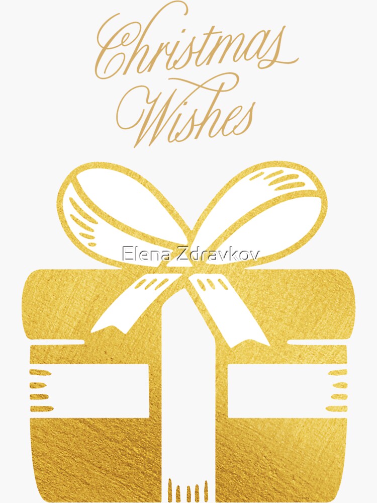 "Christmas Wishes Gift 2023" Sticker for Sale by rainbowwish Redbubble