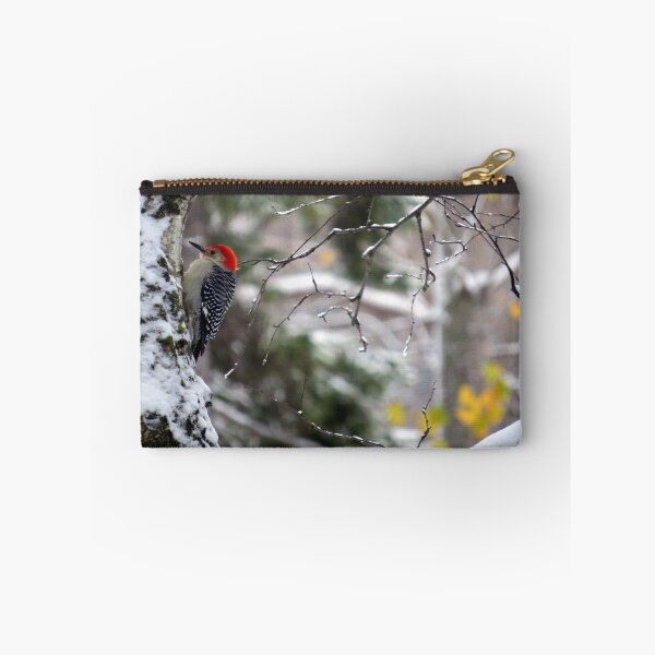 Item preview, Male Red-bellied Woodpecker in a Snowy Tree designed and sold by Debbie Center.