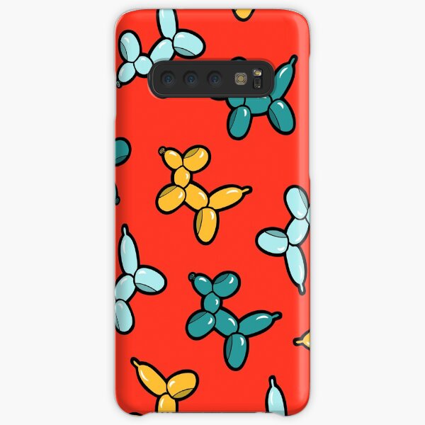 Balloon Animal Dogs Pattern in Red Samsung Galaxy Snap Case