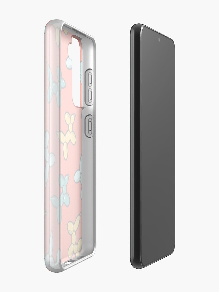 Alternate view of Balloon Animal Dogs Pattern in Red Case & Skin for Samsung Galaxy