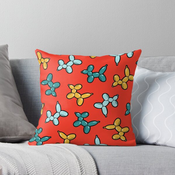 Item preview, Balloon Animal Dogs Pattern in Red designed and sold by evannave.