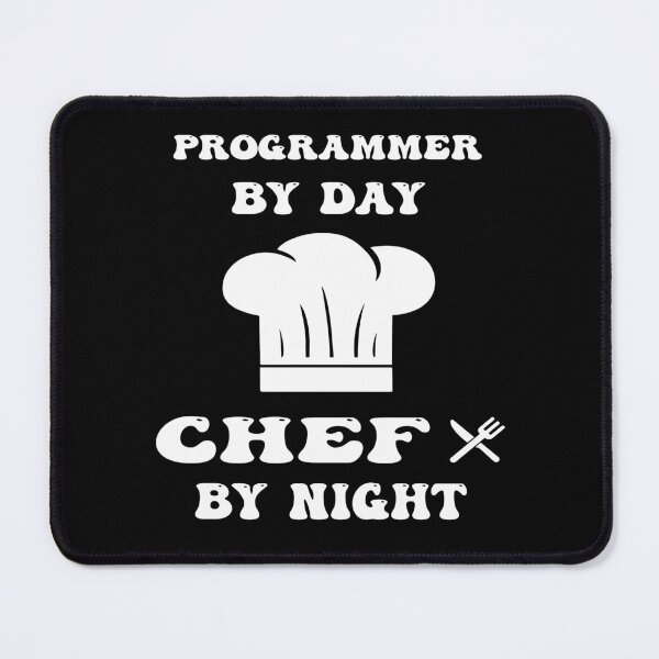 Item preview, programmer by day and chef by night funny and cool saying designed and sold by Ach B.