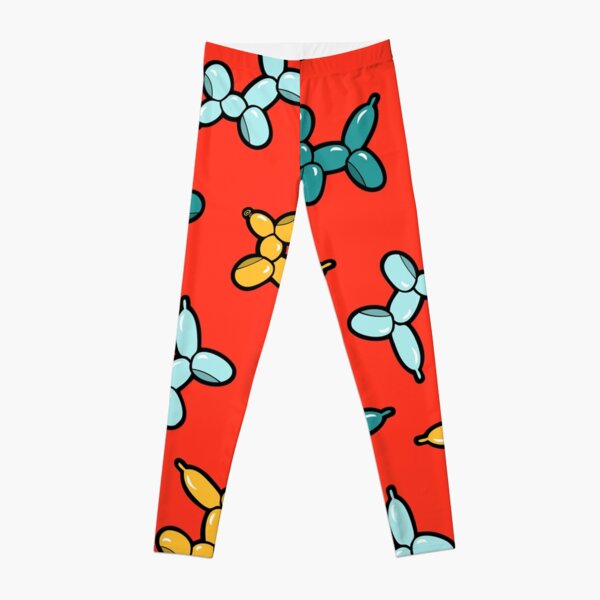 Party Balloon Yoga Pants Pockets Colorful Balloons Print Leggings