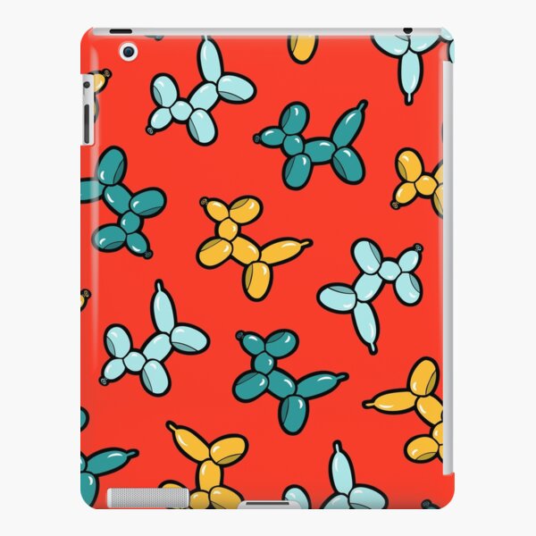 Balloon Animal Dogs Pattern in Red iPad Snap Case