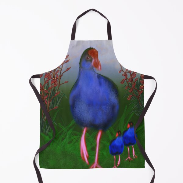Item preview, mum and kids pukeko in flax field designed and sold by JoKoNz.