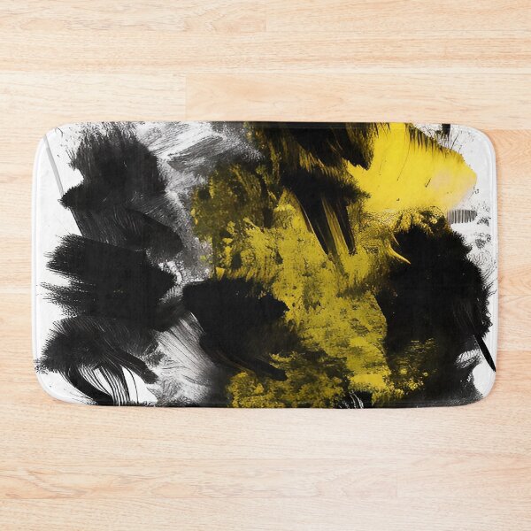 Item preview, Yellow and Black Design Abstract Textile Designs designed and sold by deniselynnimage.