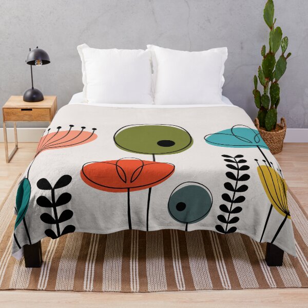 Item preview, Mid Century Flowers Simple designed and sold by Amy VanMeter.