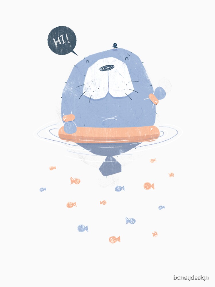 Manatee Learning to Swim by boneydesign