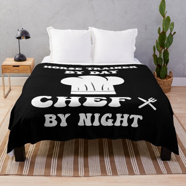 Item preview, horse trainer by day and chef by night funny and cool saying designed and sold by Ach B.