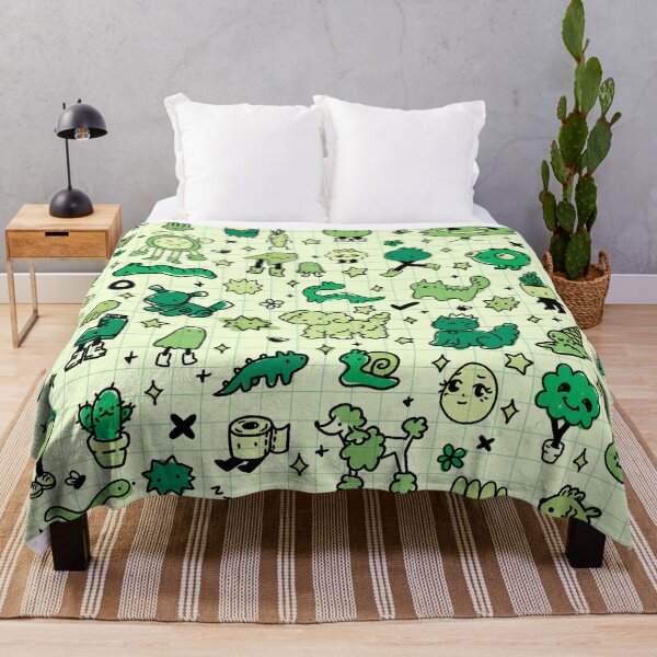 Item preview, green doodle page designed and sold by Sophie DeRosa.