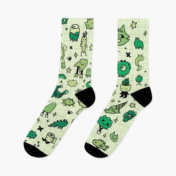 Item preview, green doodle page designed and sold by Sophie  DeRosa.