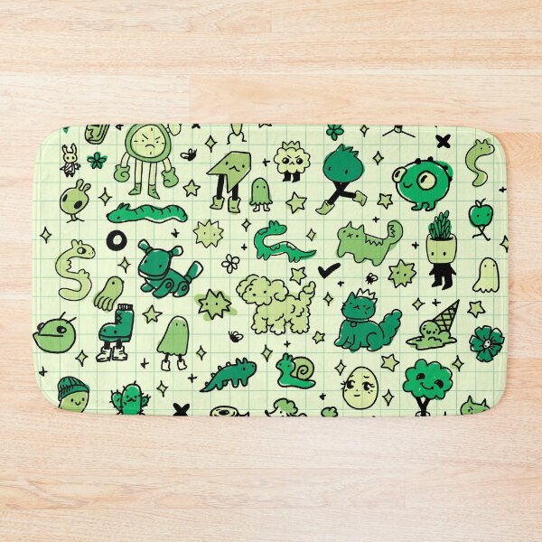 Item preview, green doodle page designed and sold by Sophie  DeRosa.