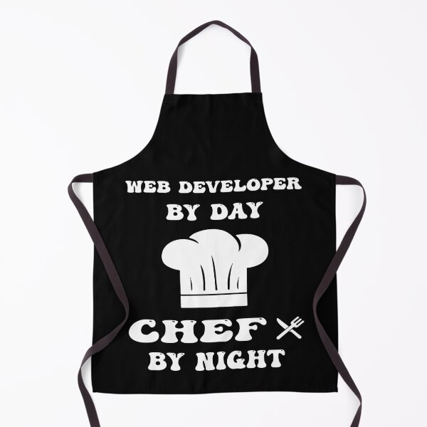 Item preview, web developer by day and chef by night funny and cool saying designed and sold by Ach B.