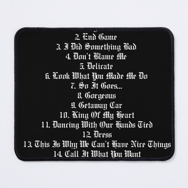 Item preview, Taylor Swift reputation Album Track List designed and sold by impalecki.