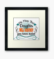 Muay Thai Daughter Framed Print
