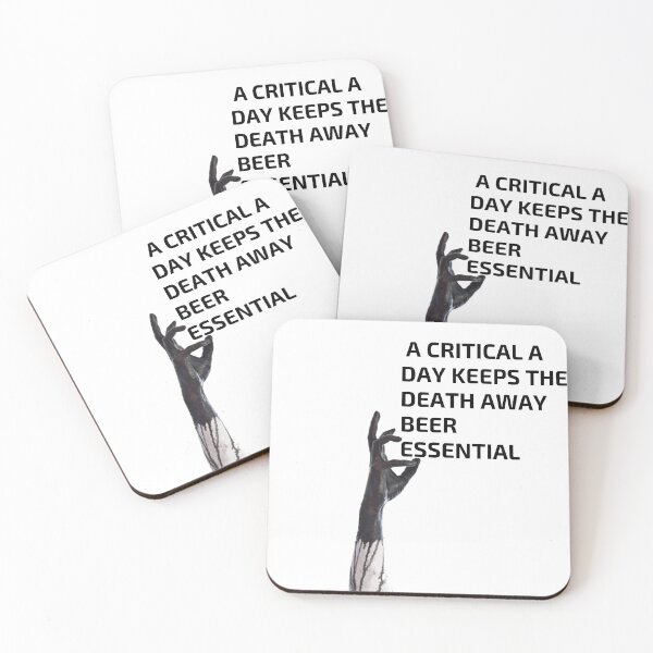 Item preview, a critical a day keeps the death away beer Essential T-Shirt designed and sold by laouamra.