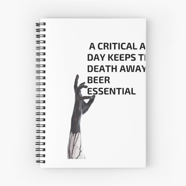 Item preview, a critical a day keeps the death away beer Essential T-Shirt designed and sold by laouamra.