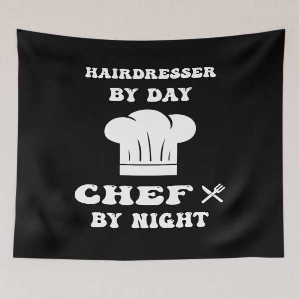 Item preview, Hairdresser by day and chef by night funny and cool saying designed and sold by Ach B.