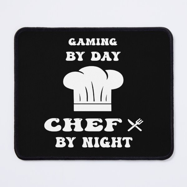 Item preview, gaming by day and chef by night funny and cool saying designed and sold by Ach B.