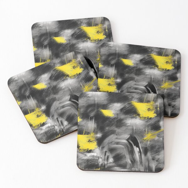 Item preview, Black and Yellow City Street Tunnel Abstract Design designed and sold by deniselynnimage.