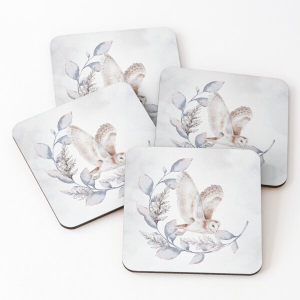 Item preview, Winter Nights Snowy Owl designed and sold by WildAliceArt.