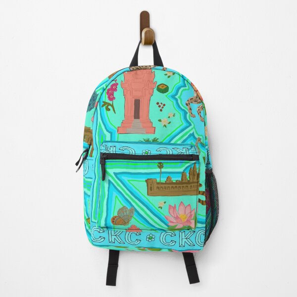 Item preview, Cambodian motifs in Aqua designed and sold by CKCRedbubble.