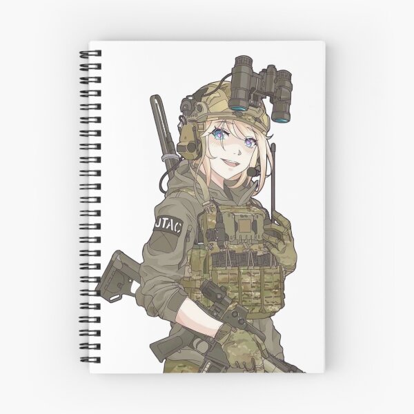 Item preview, Military Anime Girl designed and sold by kittiescuties.