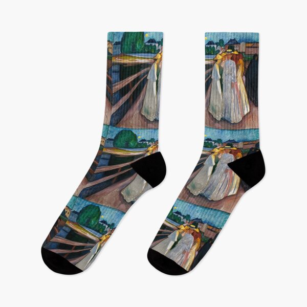 Item preview, Edvard Munch's On the Bridge (1903) famous print. Original from the Thiel Gallery.  designed and sold by hottest-tees.