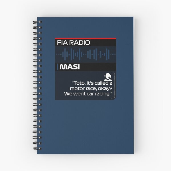 Item preview, Toto it's called a motor race we went car racing - Michael Masi Quote - F1 Team Radio designed and sold by StickItOnPole.