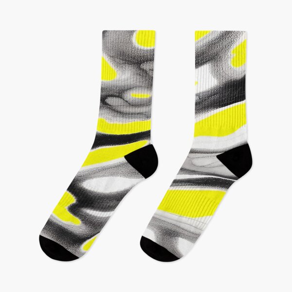 Item preview, Yellow, Grey and Black River Rock Abstract Design Illustration designed and sold by deniselynnimage.