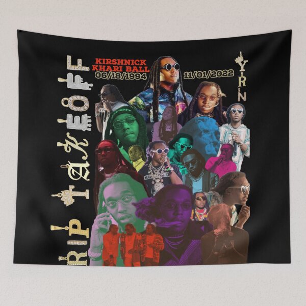Item preview, R.I.P. Takeoff (Kirshnick Khari Ball)  Migos Fan Collage (Icey Pendant Edition) designed and sold by VantaTheArtist.