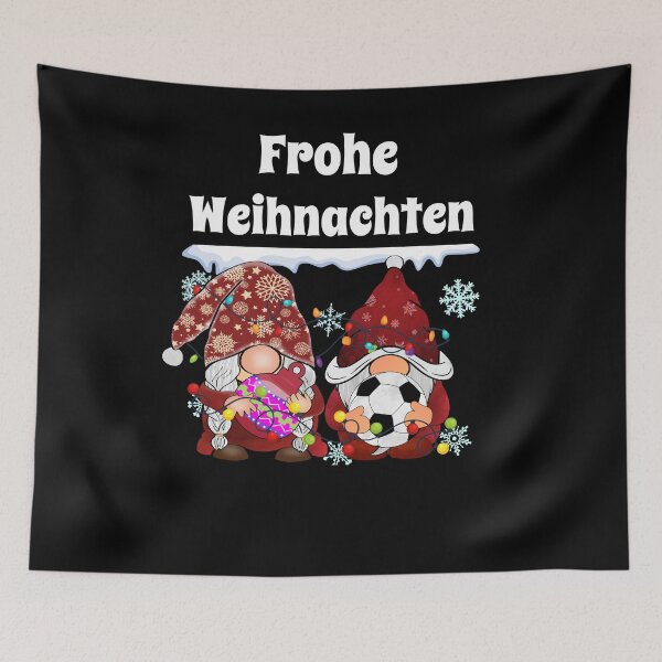 Item preview, Frohe Weihnachten - Garten Zwerge mit Fußball  designed and sold by Georgy09.