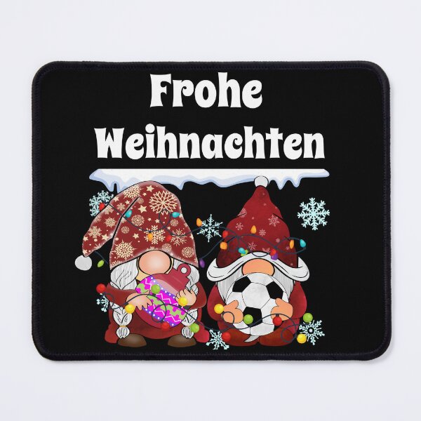 Item preview, Frohe Weihnachten - Garten Zwerge mit Fußball designed and sold by Georgy09.