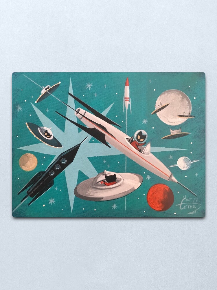 Alternate view of Kitty Stardust Metal Print